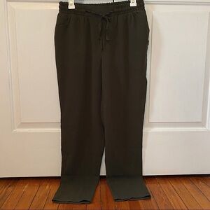 Forever 21 Olive Green Drawstring Waist Trousers
